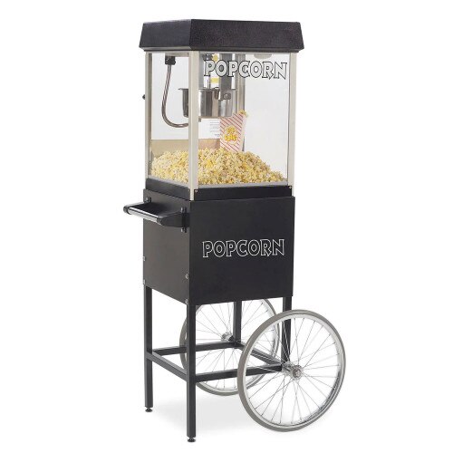 Gold Medal 2404MD - Black 4oz Popcorn Popper Including Cart